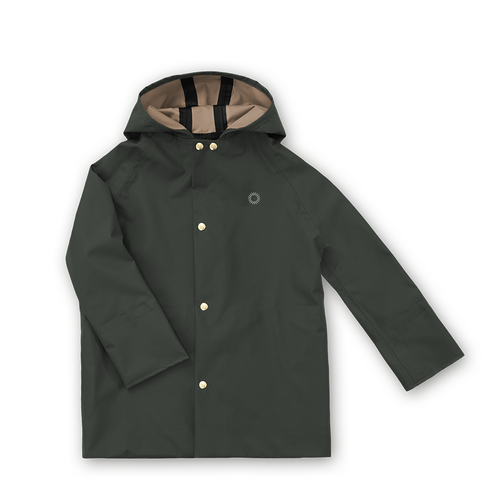 Midi Rain Coat - Obsidian