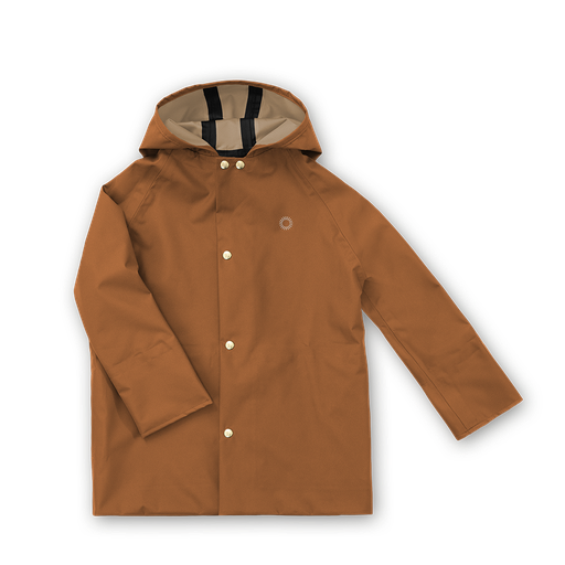 Midi Rain Coat - Rust